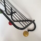 Vintage coat rack murals colorful balls