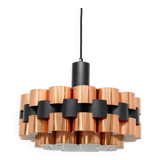 Copper lamp designed by Wener Schou for Coronell Elektro, 1970s