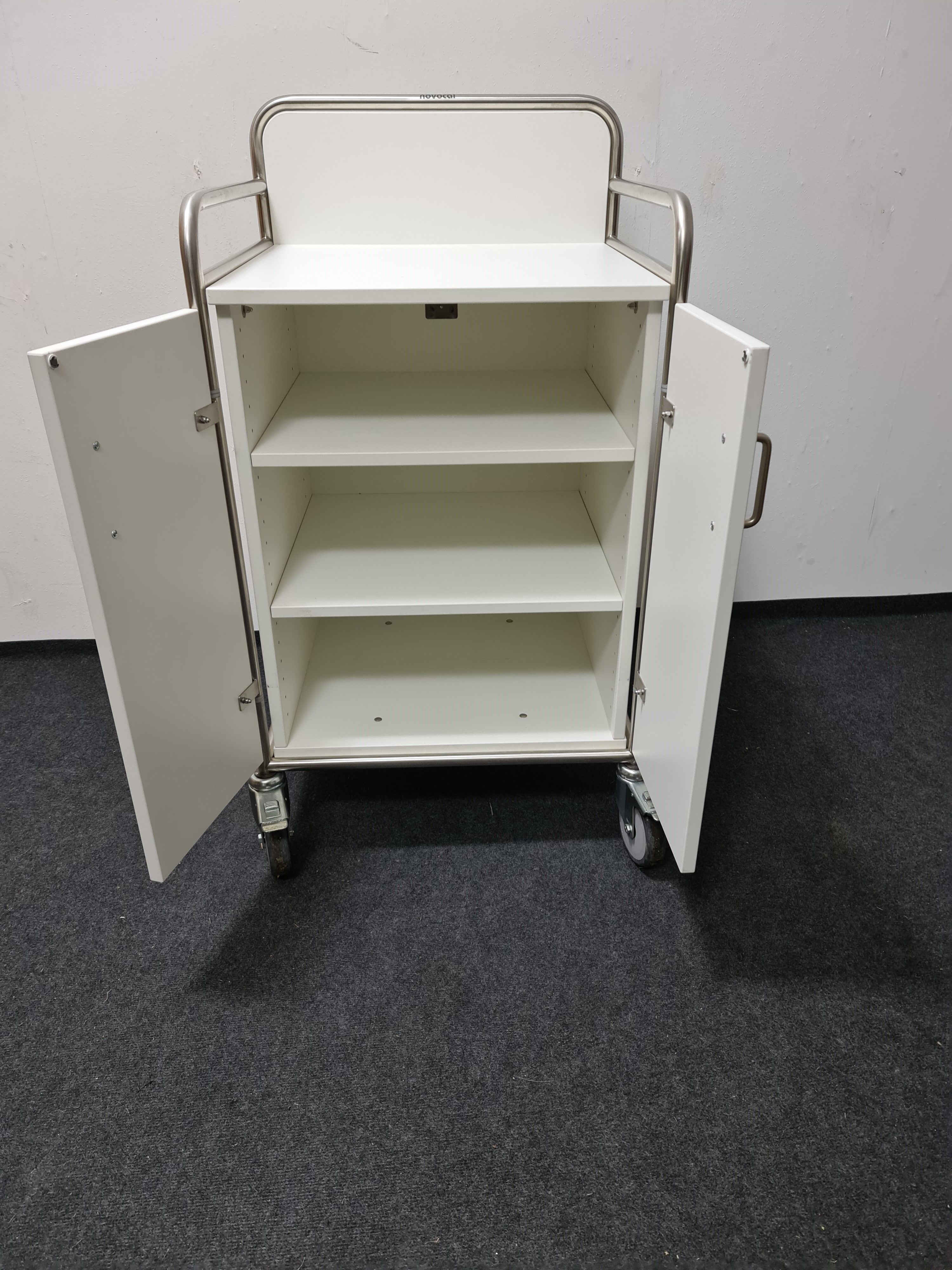 Vintage the 80s Novocel medical trolley