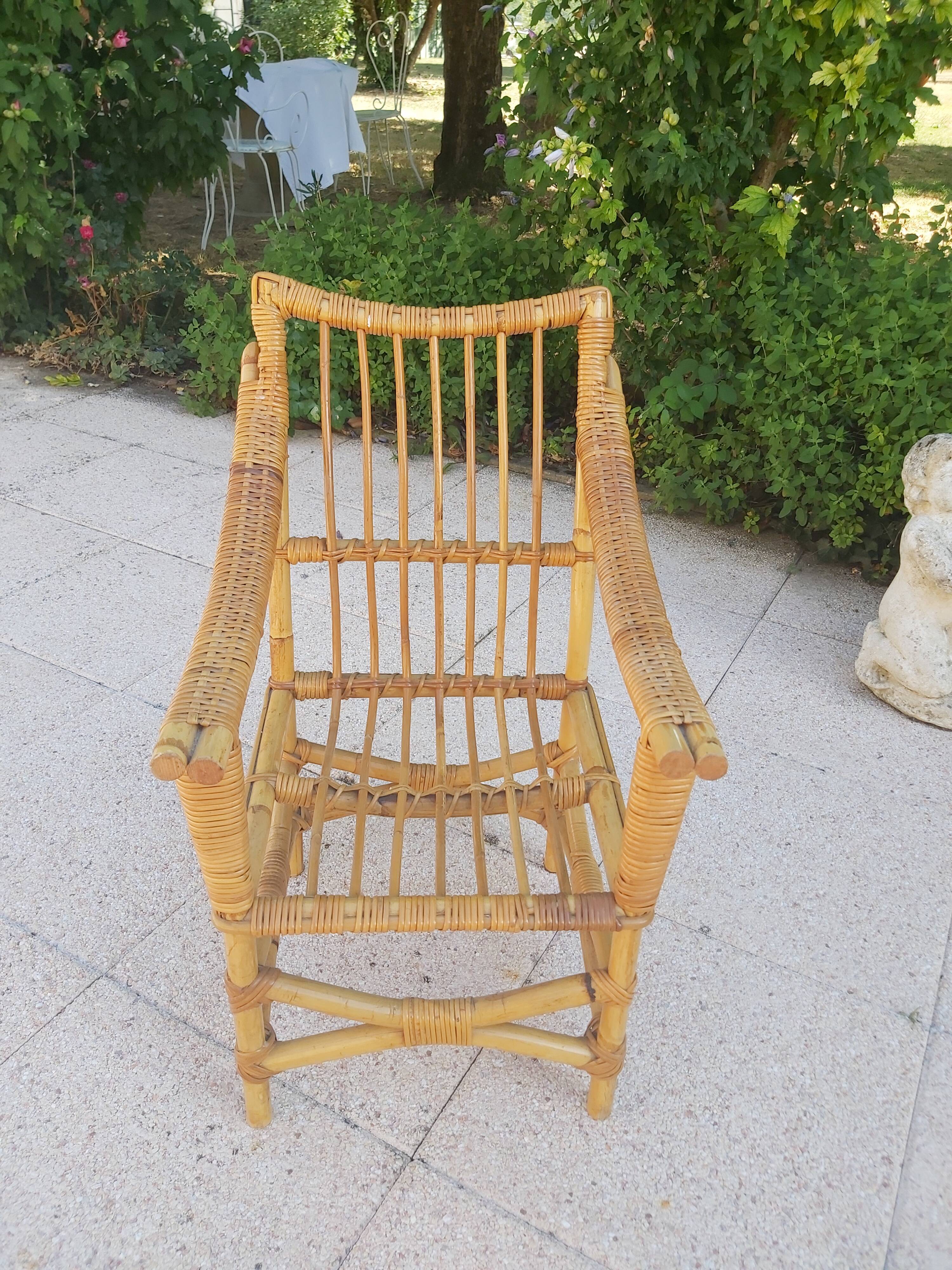 Children's rattan chair