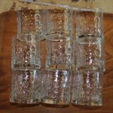 Set of 11 advertising glasses BP 70's