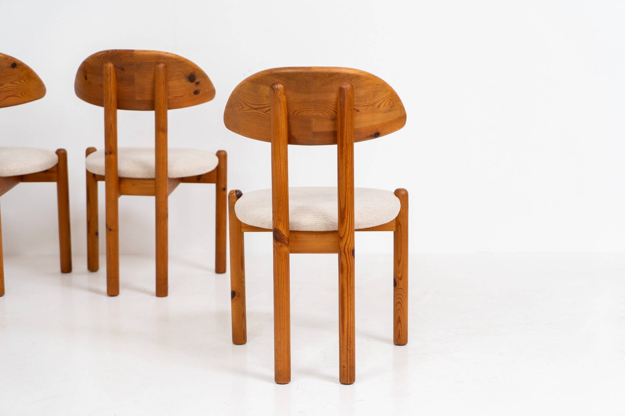 Ensemble de 4 chaises en pin par Vamdrup Stolefabrik