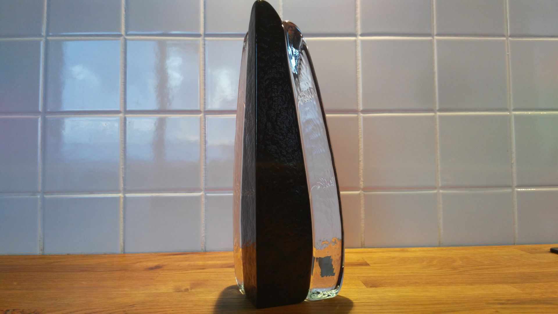 Czechoslovakian s Lučany 1970 glass vase