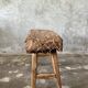 Small organic bench in blond Asian teak quadripod - Tujuh