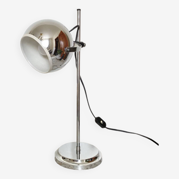 Goffredo reggiani style chrome eyeball desk lamp - space age 1960's