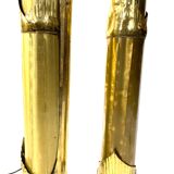 Pair of lampposts "Canna di Bambù" created by G&C studio and Disegno Rome, Italy, 1970