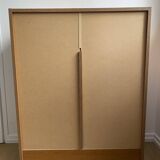 Low storage unit, 70s/80s three height-adjustable shelves