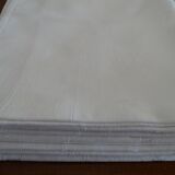 9 cotton napkins damask with flowers 48 x 48 cm