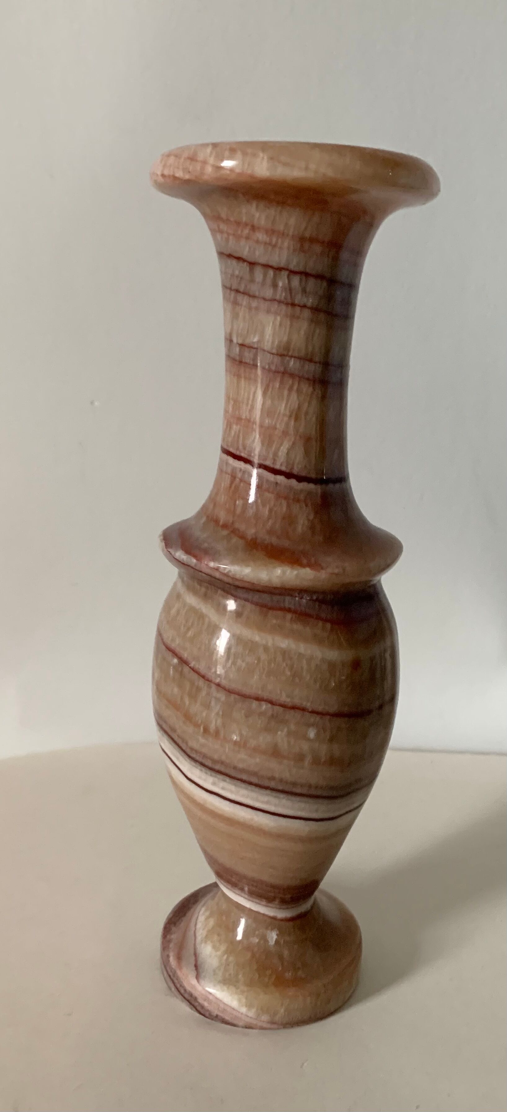 Pink onyx vase