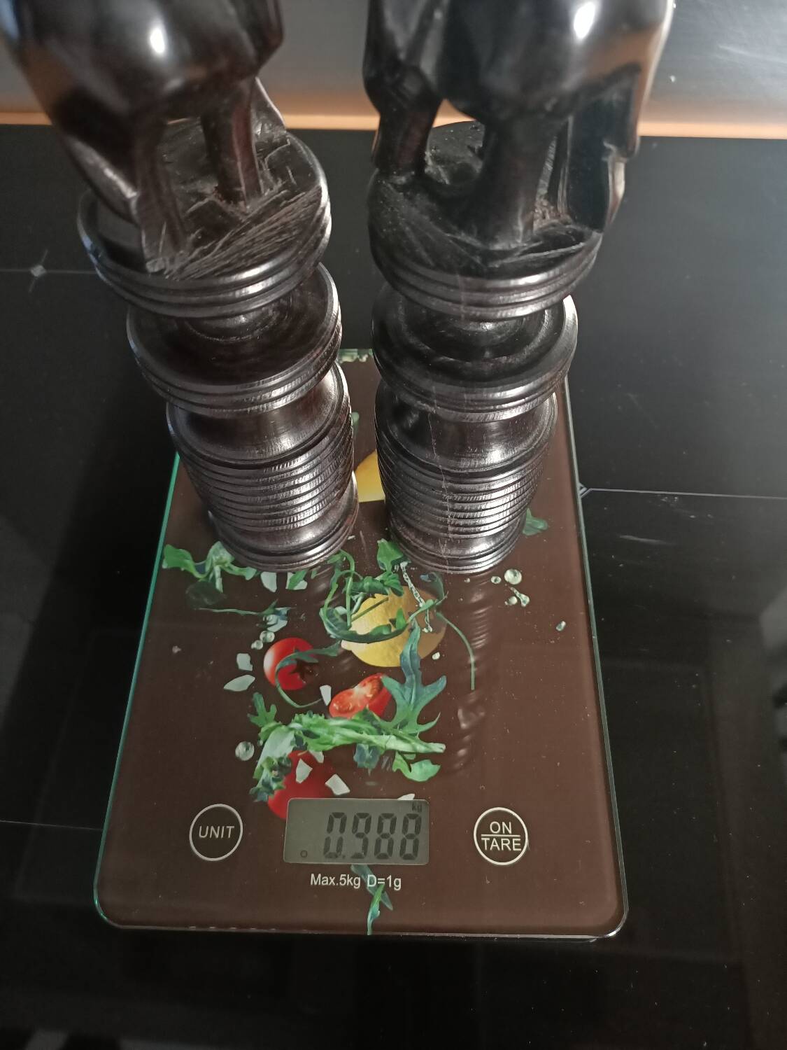 Ebony candlesticks