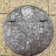 Round box industrial metal barrel with solid padlock