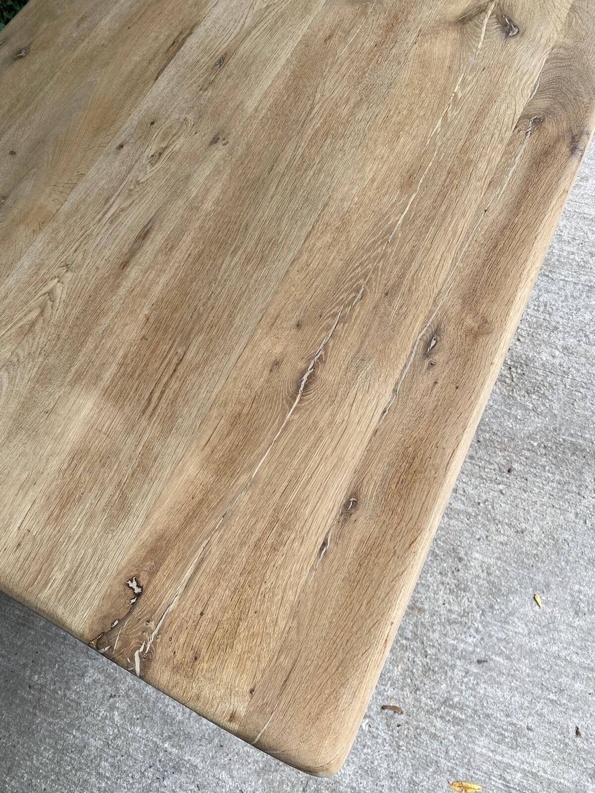 19th century solid oak monastery farmhouse dining table 200cm