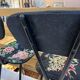 Pair of canvas high chairs