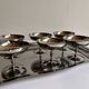 Ice cream cups and stainless steel trays