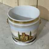 Cache pot Napoleon III late nineteenth porcelain