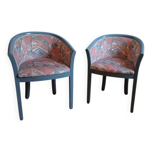 paire de fauteuils tonneau - art