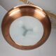 Large Art Deco Copper UFO Hanging Lamp, Czechoslovakia, 1930s