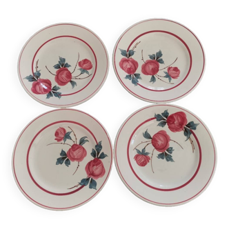 4 Ceranor St Amand Marie Louise dessert plates