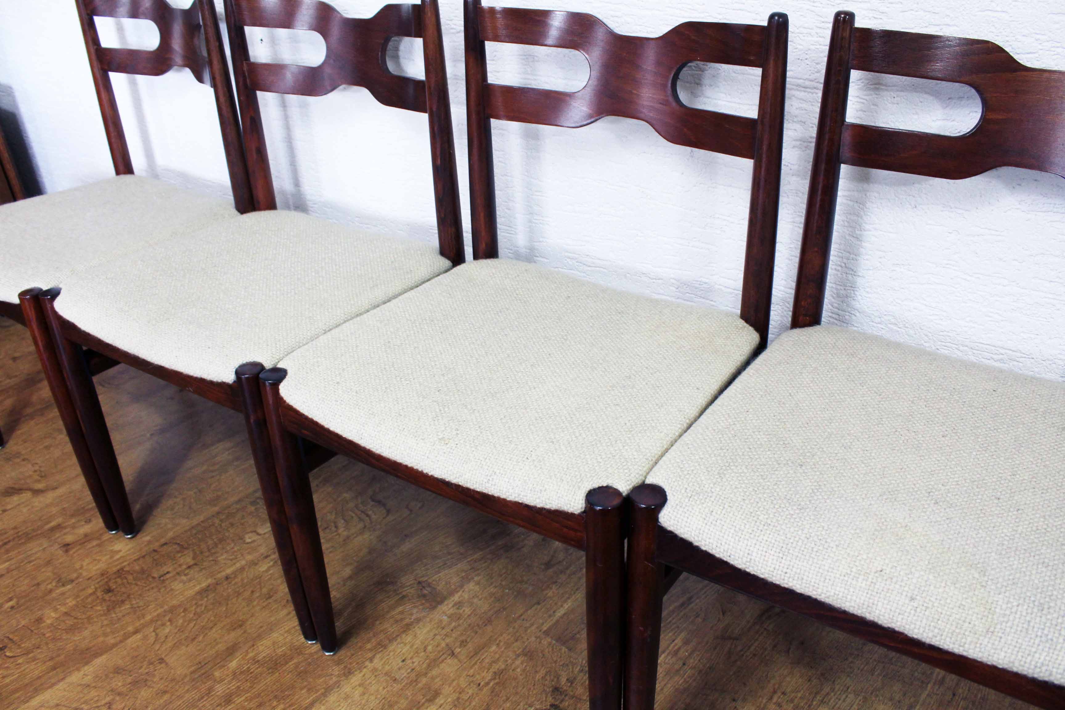 Set of 6 chairs Scandinavian design, 60s