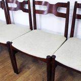 Set of 6 chairs Scandinavian design, 60s