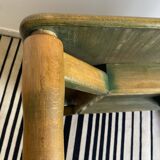 Vico Magistretti pour Cassina table Carimate vintage années 60 bois teintée