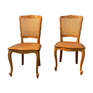 paire de chaises cannées