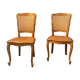 Pair of canned chairs