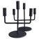Midcentury Brutalist Forged Iron Candelabra Pair, Germany, 1950s