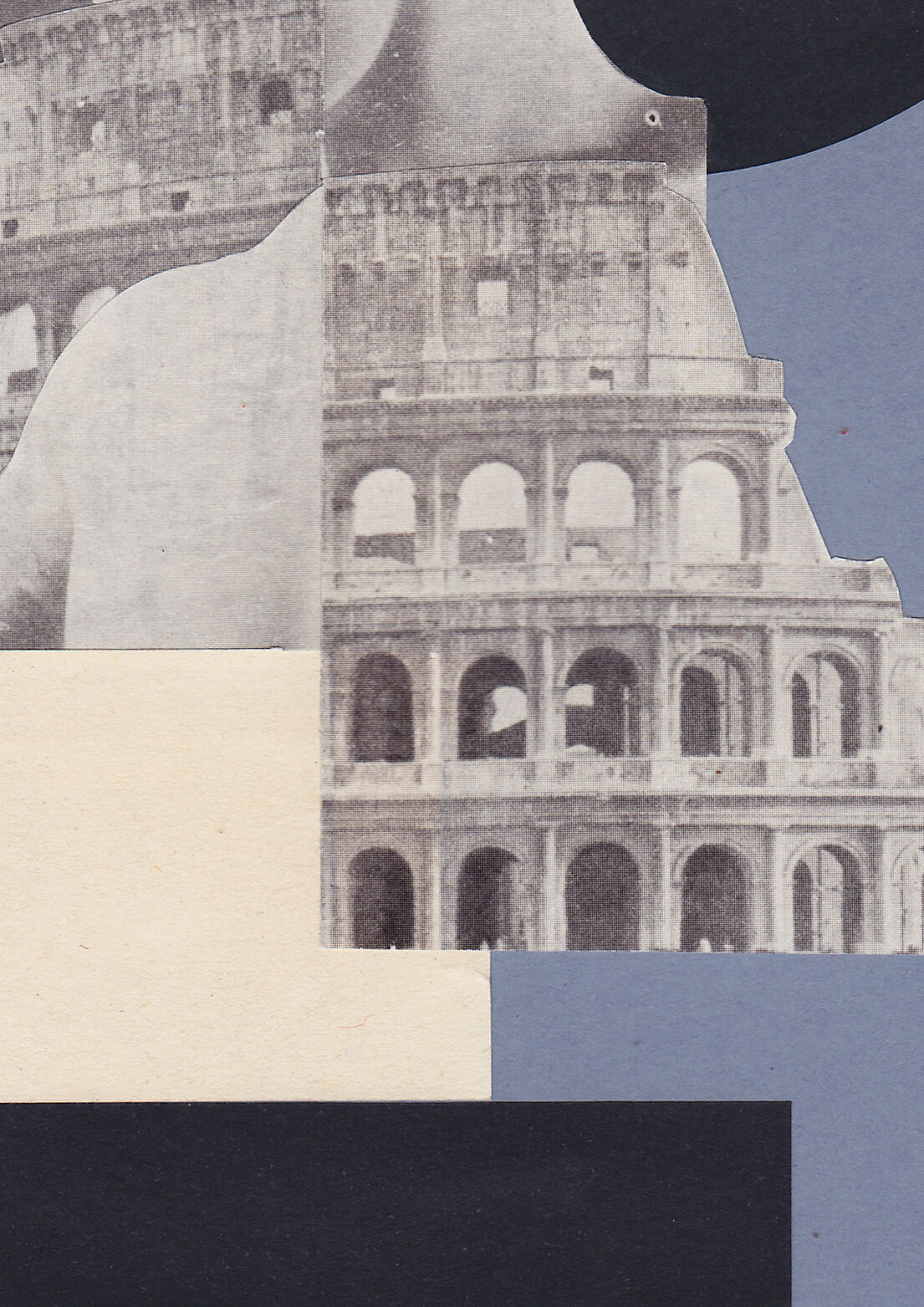 Collage on circus paper