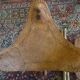 Tabourets tripodes mexicain vintage en bambou et cuir