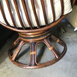 Vintage rattan armchair 60/70 years