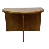 Vintage Side Table In Oak Minimalist 80's Design