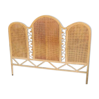 Rattan cane headboard