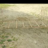 Ancient wrought iron bed