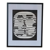 Victor vasarely sérigraphie d'après l'œuvre zeta 1955