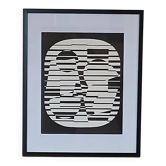 Victor vasarely silkscreen after the work zeta 1955