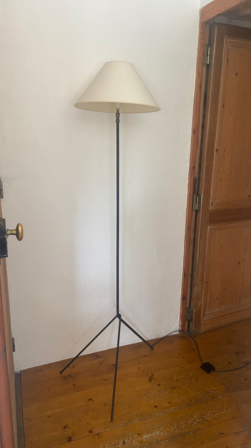 Vintage tripod floor lamp 1950