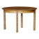 Mid-century round oak dining table with three extensions, Danish modern, 1960s.