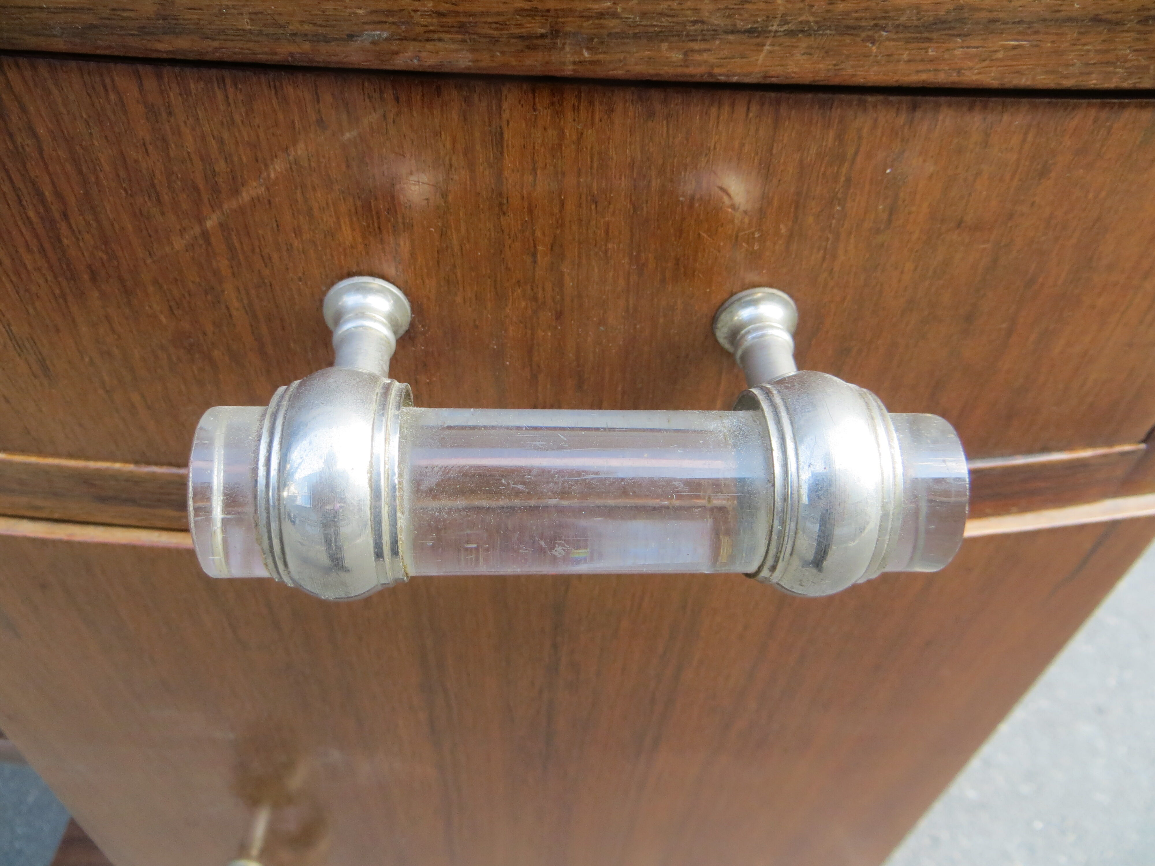 Pair of art deco bedside tables of the 30s