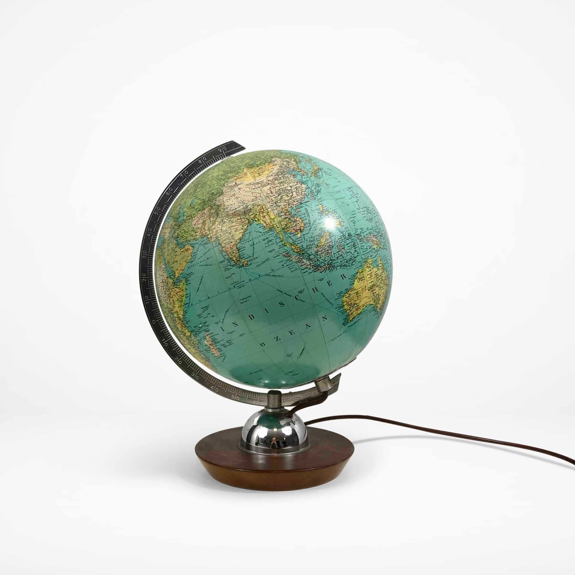 Globe en verre vintage de JRO-Verlag