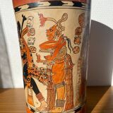 Handcrafted reproduction of Mayan vase / pottery