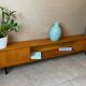 Vintage wooden sideboard from the 1960s (shallow)