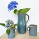 Service sandstone blue pitcher cups