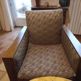 Cubist Art Deco armchair