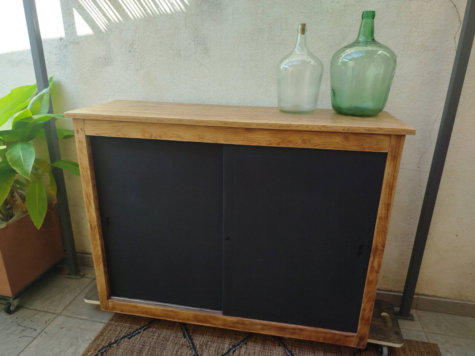 Old buffet with sliding doors