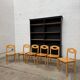 Suite de 6 chaises en hêtre