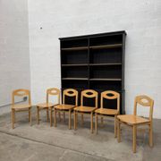 Set of 6 beech chairs