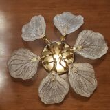 Plafonnier en verre de Murano, Navaresi, Italie, années 1980