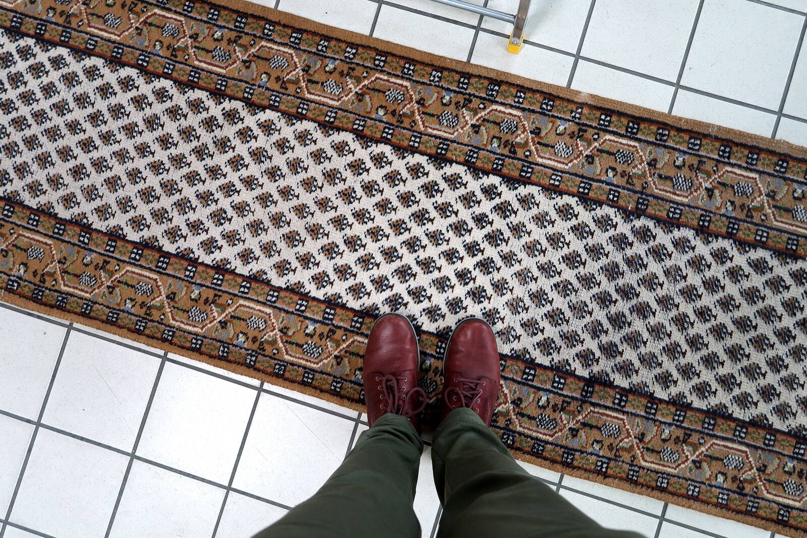 Tapis indien Seraband en laine fait main, années 1970