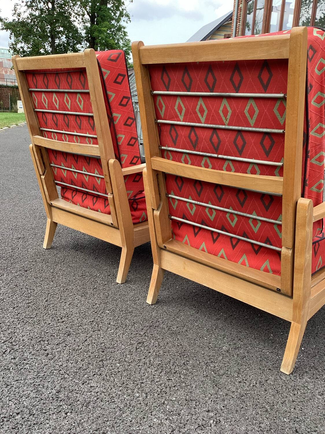 Vintage 70s Rosello deckchair